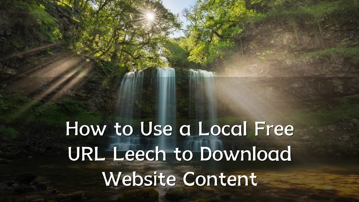 How to Use a Local Free URL Leech to Download Website Content