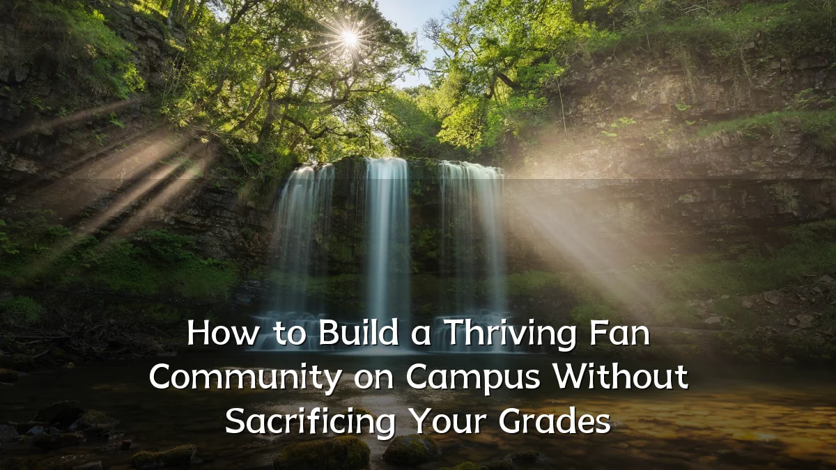 How to Build a Thriving Fan Community on Campus Without Sacrificing Your Grades