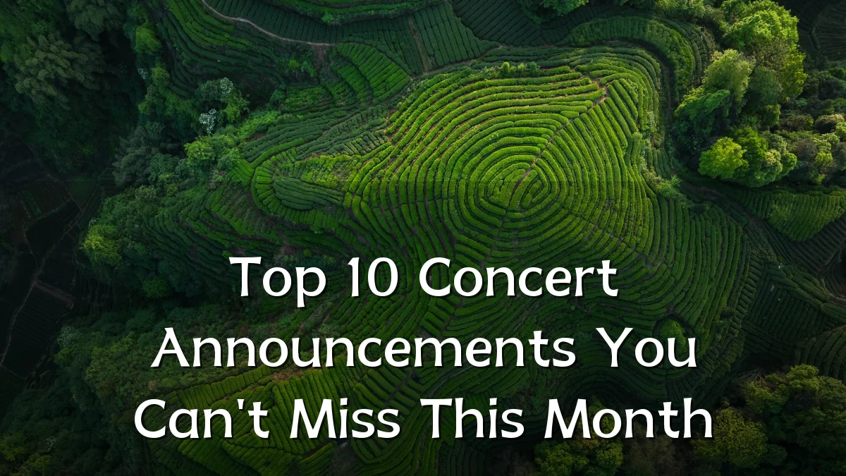 Top 10 Concert Announcements You Can't Miss This Month