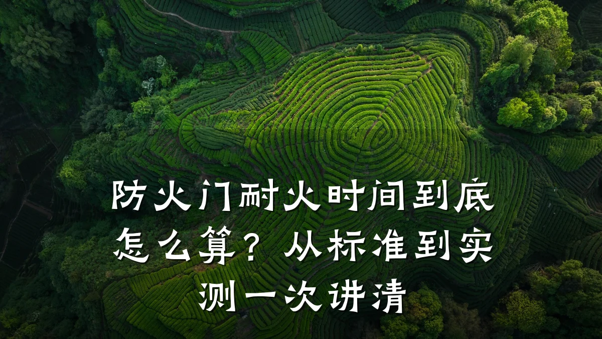 防火门耐火时间到底怎么算?从标准到实测一次讲清